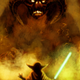 Illustration for article titled Boba Fett walks into Mordor in Star Wars/Lord of the Rings mashup